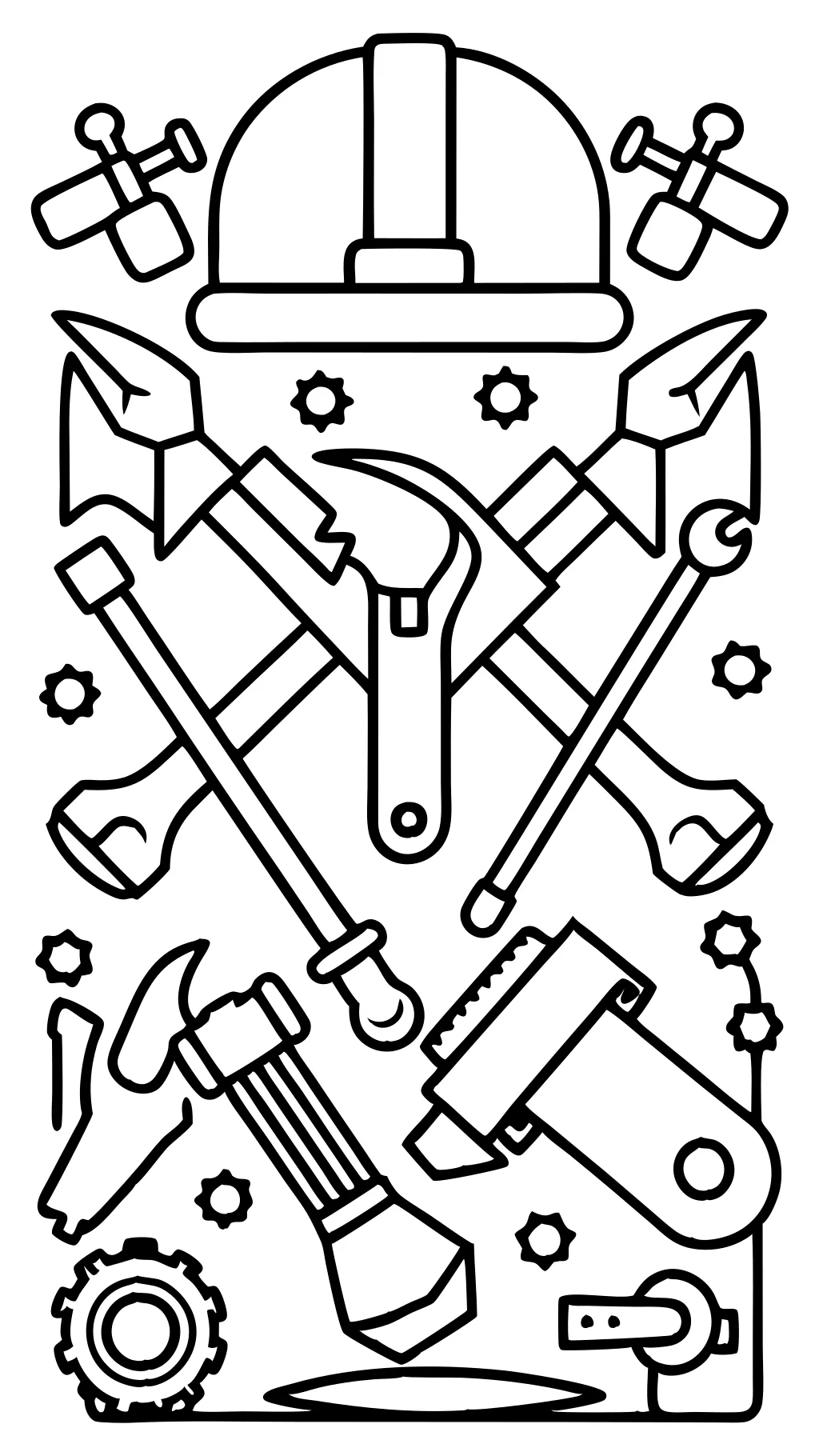 coloring pages of tools